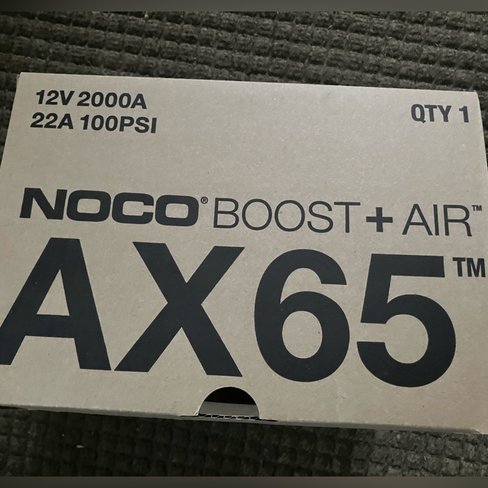 NOCO BOOST+ AIR AX65 12V 2000A Jump Starter and Air Compressor / NEW / UNOPENED